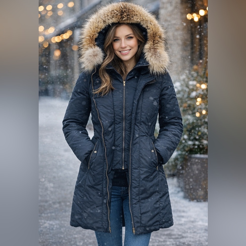 Woolrich Raccoon Trim Down Parka